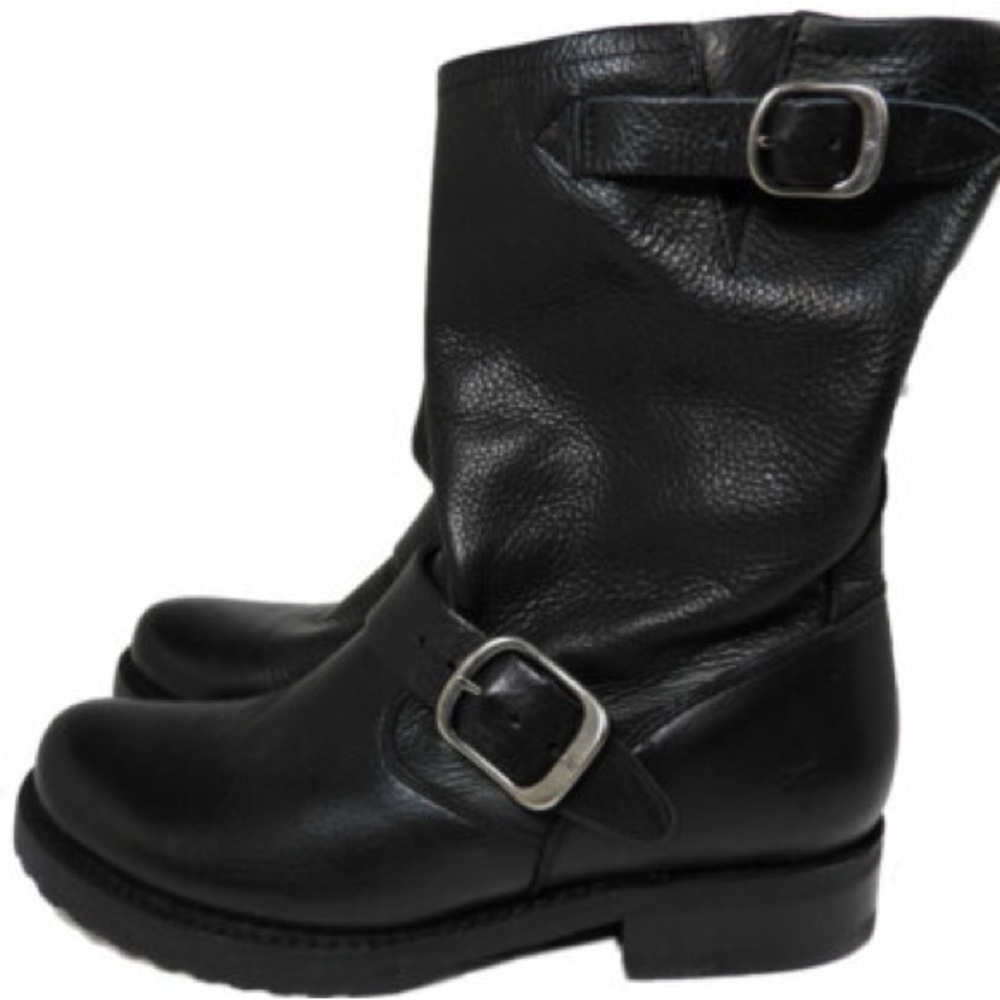 Frye Black Combat/Moto Boots
